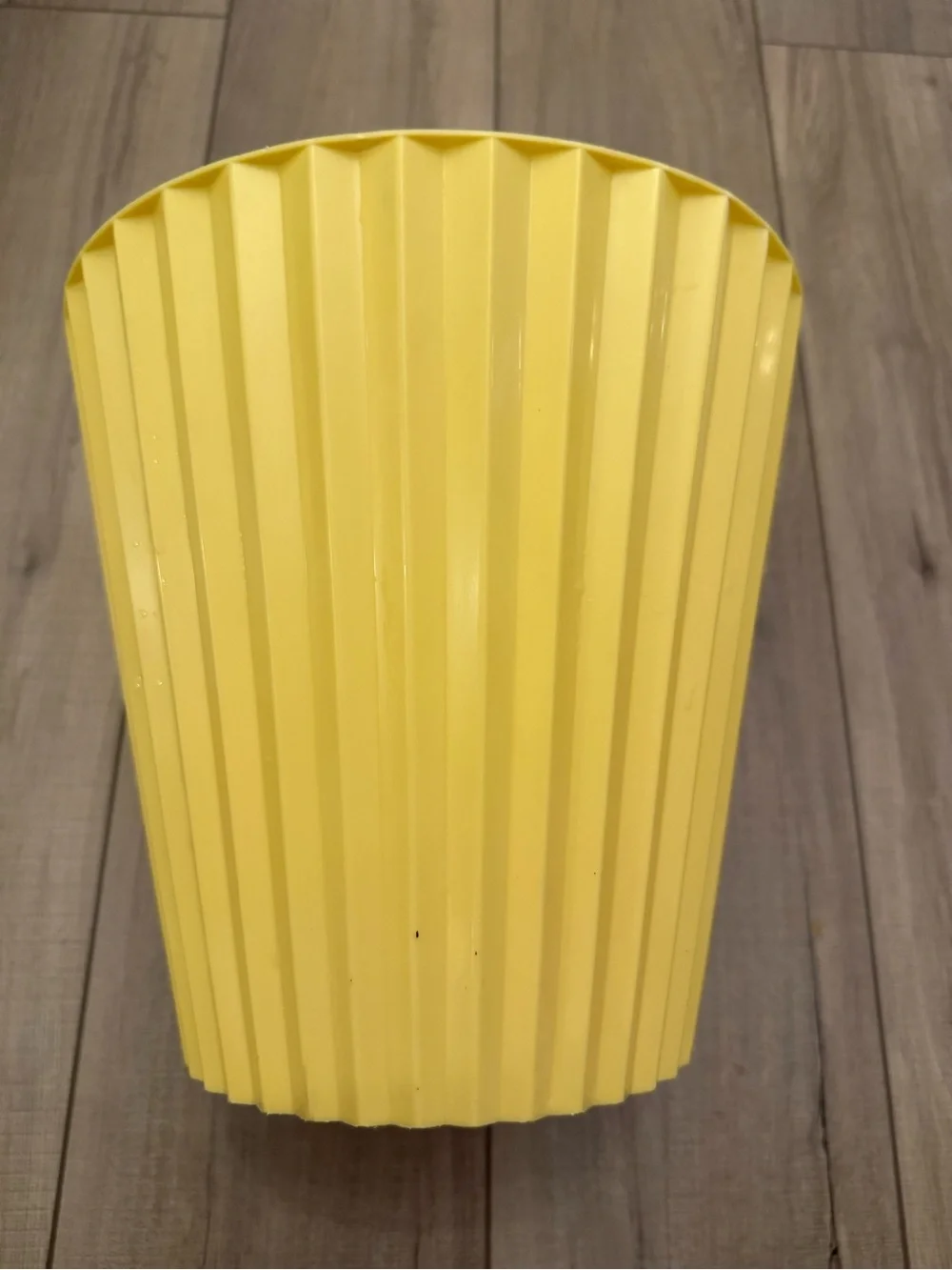 Yellow vintage Decorative Party Waste Bin - Bright Yellow Home Party Supplies